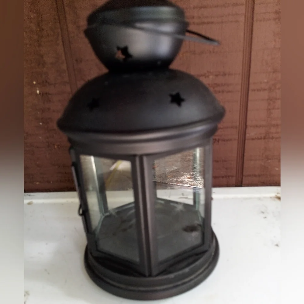 IKEA lantern matte black